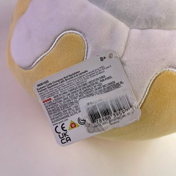 GUND Pusheen Catfé Cinnamon Roll Pusheen Plush Squisheen Cat Stuffed Animal 12” - Picture 11 of 11